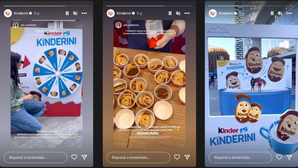 Attività legate all'evento Kinder di Milano