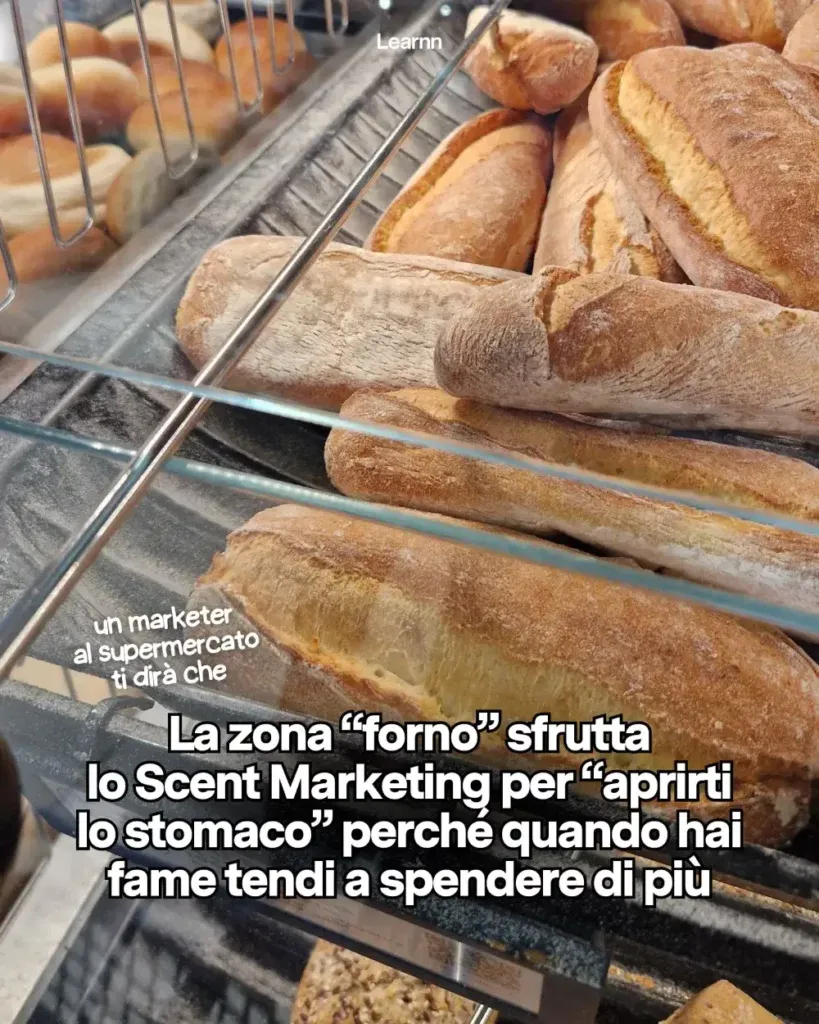 La zona forno applica lo Scent Marketing per